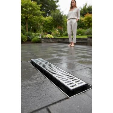 Imagem de Ralo Linear 15x50cm: Coleta Pluvial Eficiente, Alumínio - Congratulati