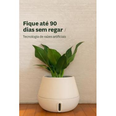 Imagem de Vaso Intelligente Autoirrigável Brota Cuia Areia 25x32 - BROTA COMPANY