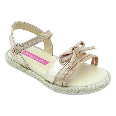 Imagem de Sandália Infantil Feminina Pé com Pé Jasmim com Lacinho Menina-Feminino