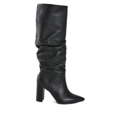Imagem de Bota Feminina Via Marte Social Slouchy Bico Fino Preto-Feminino