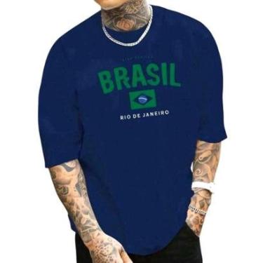 Imagem de Camiseta Masculina Estampada Copa Rio de Janeiro Jogos 2026 Brasil do P ao G1-Masculino