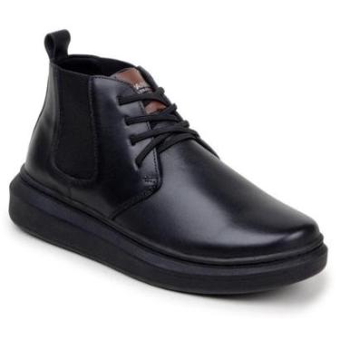 Imagem de Bota Botina Masculina Em Couro Legítimo Com Elástico Casual 100% Couro Legítimo Parra Boots-Masculino