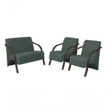 Imagem de Conjunto Vênus 1 Namoradeira 2 Poltronas De 1 Lugar Escritório D Salla