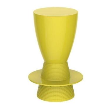 Imagem de Banqueta Alta Tinn Polipropileno Assento Plástico 66,5 Cm Limão Siciliano Im In Home
