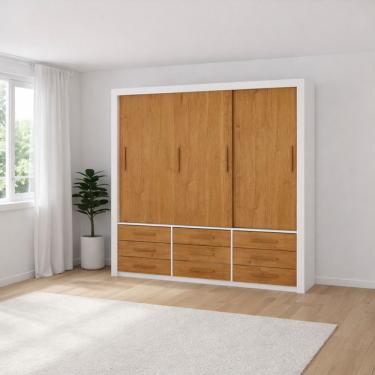 Imagem de Guarda Roupa 3 Portas 9 Gavetas Imperium -Grand Line