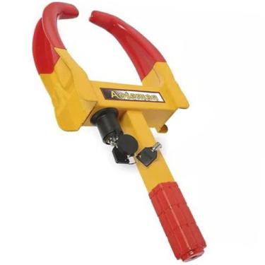 Imagem de Trava Roda Carro Pneu Moto Estacionamento Anti Furto Roubo Bloqueador 