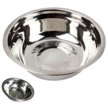 Imagem de Tigela BSL3877-1 para Preparo de Receitas em Inox Multiuso Resistente Durável para Cozinha Inox Braslu