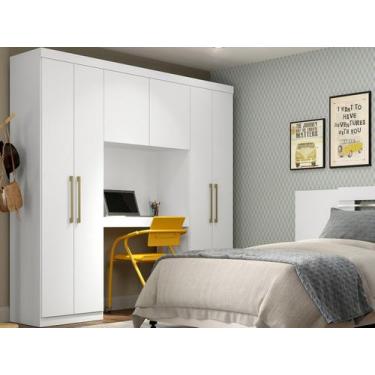 Imagem de Guarda Roupa Casal 6 Portas Montagem Branco Carraro - MÓVEIS CARRARO, 