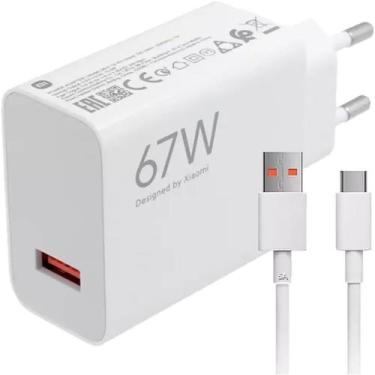 Imagem de Carregador Xiaomi original 67W ultra rápido Mi Turbo Charge Com cabo, 