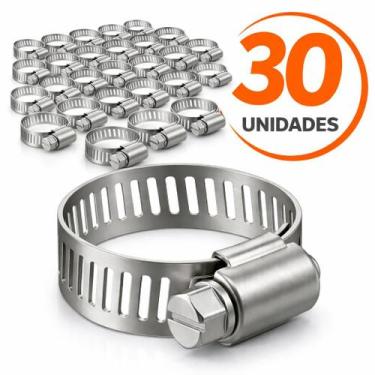 Imagem de 30 Unidades Abracadeira De Metal 13-19mm Certta