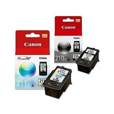 Imagem de Kit Cartucho Tinta Original Canon- PG-210XL  PG-211XL