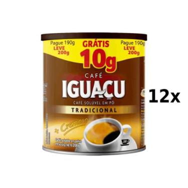 Imagem de Café IGUAÇU Solúvel Tradicional 200g Grátis 10g Pague 190g Leve 200g C
