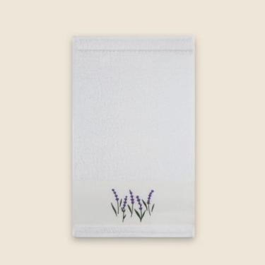 Imagem de Toalha para Lavabo Lavanda Algodão 30x50 - ACASA - ACASA, Branco, Lava