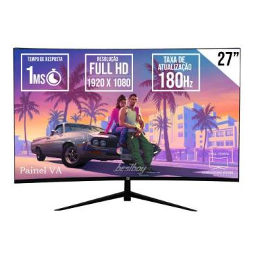 Imagem de Monitor curvo led gamer brazilpc 27" full hd 180hz preto
