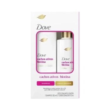 Imagem de Kit Shampoo e Condicionador Cachos Ativos + Biotina Dove
