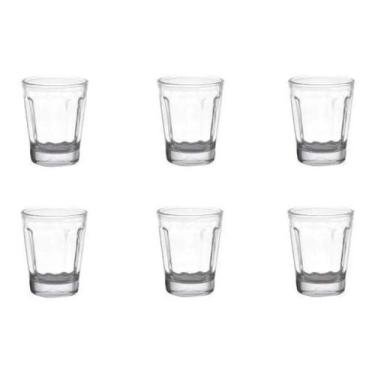 Imagem de Conjunto 6 Copos Para Shot De Vidro Transparente 56ml Lyor