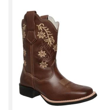 Imagem de Bota Country Texana Passo Livre Lady Feminina, Cromo preto, 37