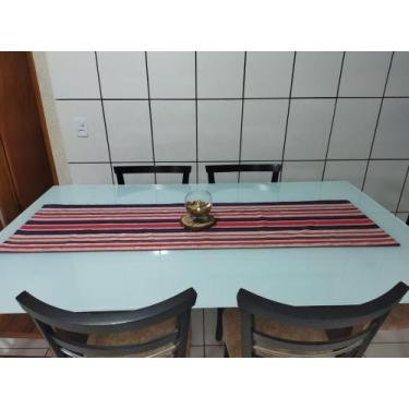 Imagem de Caminho De Mesa Trilho Listrado Elegante Mesa Posta Dia Mães - PASSAMA