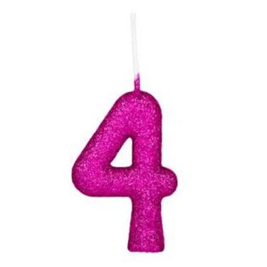 Imagem de Vela de aniversário nº 4 - m festas