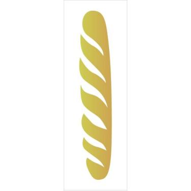 Imagem de Stencil Simples Pão Baguete 2154 10x30 Opa