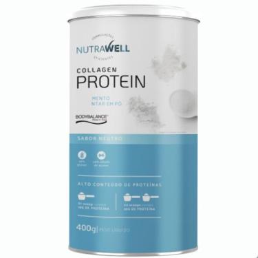 Imagem de Collagen Protein Skin Hair Nalis Body Balance 400g Nutrawell, Neutro