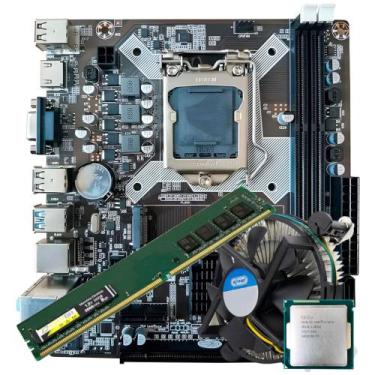 Imagem de Kit Upgrade Placa Mãe 1150 H81, Processador Core i5-4570, Cooler, Memó