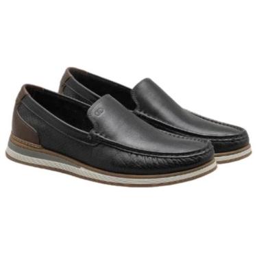 Imagem de Sapato Mocassim Democrata 252101 Masculino, Preto, 40