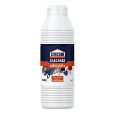 Imagem de Cola para artesanato Cascorez 500g branca com secagem transparente - C