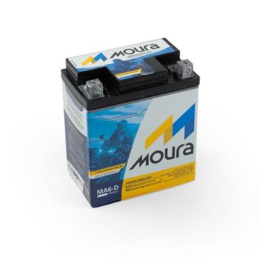 Imagem de Bateria Moto Moura Original Ma6d 6ah Cbx Twister 250 Cb 300r