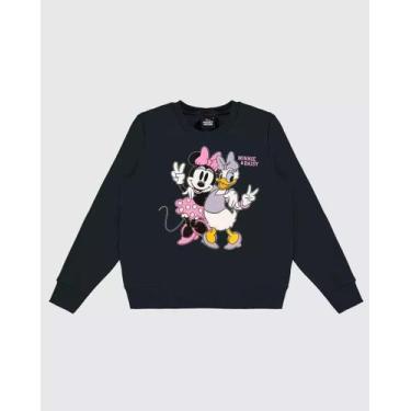 Imagem de Blusão Infantil Menina Minnie E Margarida Disney Em Moletom Malwee Kid