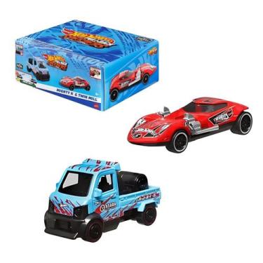 Imagem de Hot Wheels Pull-Back Speeders c/ 2 Carrinhos 1:43 Mattel, Mighty K E T
