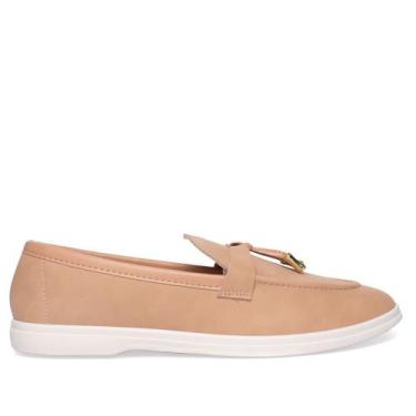 Imagem de Mocassim Feminino Moleca Bege, Bege, 34