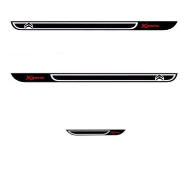 Imagem de Kit Adesivo Lateral Sport Xsara Picasso - Preto - Jhow Adesivos