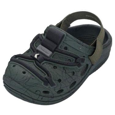 Imagem de Babuche Infantil Menino Conforto Elástico Rider Joy Baby, Verde, Preto