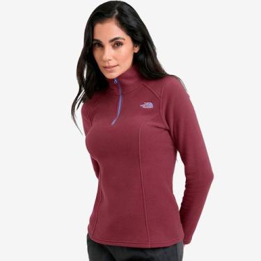 Imagem de Moletom The North Face Fleece Glacier Hzip Roxo Feminino, M