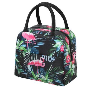 Imagem de Bolsa de Lanche de Grande Capacidade com Isolamento de Papel Alumínio - Preto