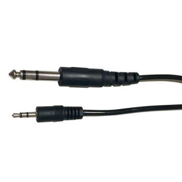 Imagem de Cabo P2 Stereo X P10 Stereo 5 Metros Preto - NWT