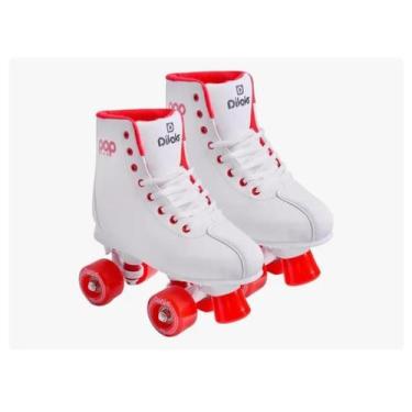 Imagem de Patins Quad Infantil Divoks Pop One White Retrô - Ricbrinc, 31/32