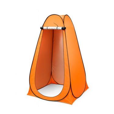 Imagem de Barraca Trocador Banheiro Portátil Camping Praia 1,5x1,5x1,9m Laranja 