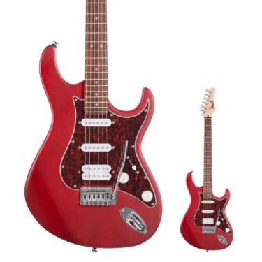 Imagem de Guitarra Strato HSS Cort G110 Open Pore Black Cherry