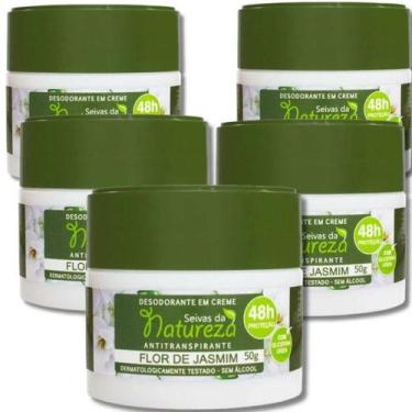 Imagem de Kit 5 Desodorante Creme  Flor De Jasmim 50g - Biocare