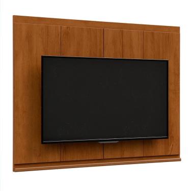 Imagem de Painel Suspenso Flow Sense para TV Até 65" 160CM MDP com Detalhe em Madeira Maciça Amadeirado EJ Móveis