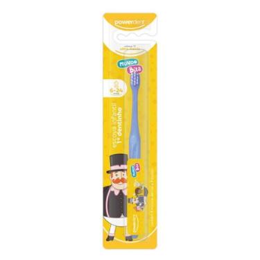 Imagem de Powerdent Mundo Bita Escova Infantil Cerdas Ultra Macias Meu 1º Dentin