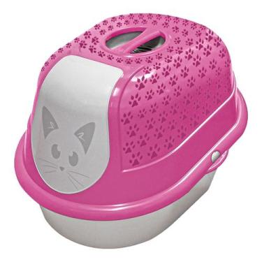 Imagem de Banheira Para Gatos Furba Fechada Sanitária Desmontável Higiênica Filt