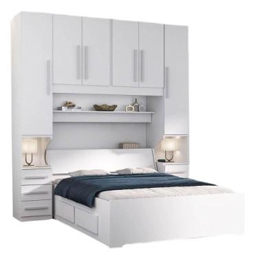 Imagem de Dormitório Queen Size Completo 1220 Branco - Móveis Ilan