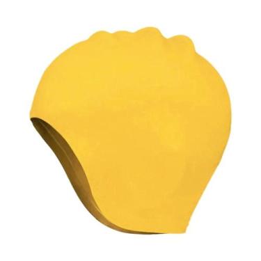 Imagem de Touca De Natação De Silicone Durável Para Adultos E Adolescentes Com B