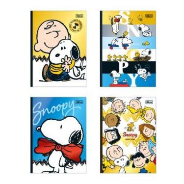 Imagem de Caderno brochura colegial capa dura 1x1 80 folhas Snoopy - Tilibra