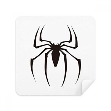 Imagem de Pano de limpeza de tela com estampa de aranha preto com estampa de aranha, tecido de camurça, pacote com 2