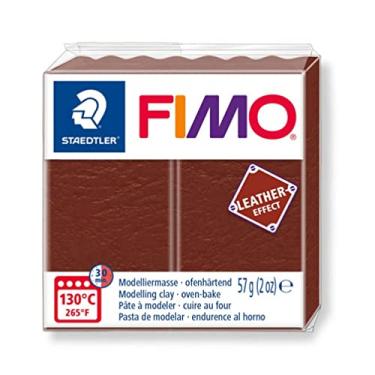 Imagem de STAEDTLER Massa de Modelar Profissional FIMO Leather 57g (1 Unidade) Ocre - 8010-179 - Argila Polímera Para Biscuit que Endurece no Forno – Ideal para Artesanato, Miniaturas e Bijuterias
