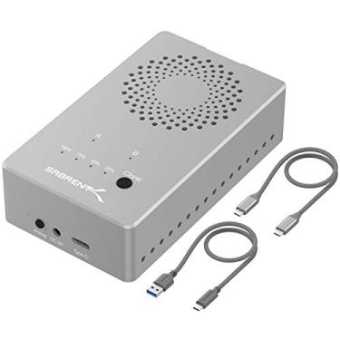 Imagem de SABRENT Estação de ancoragem dupla USB tipo C sem ferramentas para SSD PCIe NVMe M.2 com função de clonagem offline (EC-SSD2)